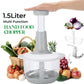 9-in-1 Manual Chopper – Vegetable, Meat & Salad Cutter with Blender & Shredder