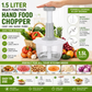 9-in-1 Manual Chopper – Vegetable, Meat & Salad Cutter with Blender & Shredder
