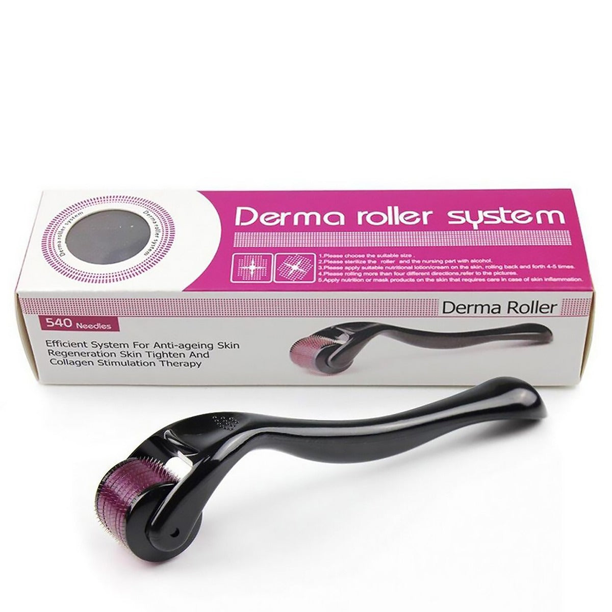 Derma Roller System for Hair And Skin 0.5 Mm Hair & Skin Care Derma Roller